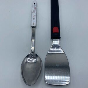 Vintage Stainless Spatula Teapot Iron Pitcher Handle Design Ekco Kitchen Utensil